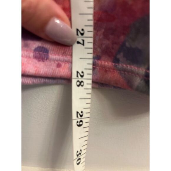 Soft Surroundings Floral Knit Top sz L Hydrangea Pink Garden - Picture 5 of 7